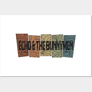 Echo & the Bunnymen Retro Pattern Posters and Art